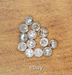 Natural Loose Rose Cut Diamond White- Grey Color 1.00 CT 2.40 MM rose Cut