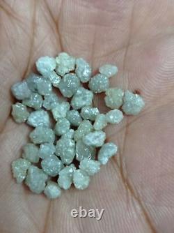 Natural Loose Rough Diamonds Natural Shape White Gray 25.00+ Ct Lot 5.0-6.0 MM