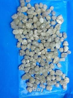 Natural Loose Rough Diamonds Natural Shape White Gray 25.00+ Ct Lot 5.0-6.0 MM