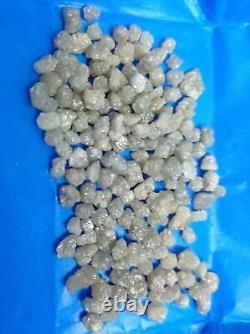 Natural Loose Rough Diamonds Natural Shape White Gray 25.00+ Ct Lot 5.0-6.0 MM