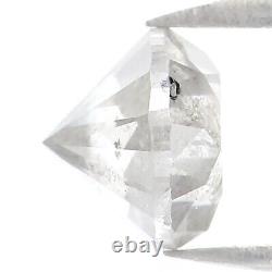 Natural Loose Round Milky Grey Color Diamond 1.09 CT 5.80 MM Brilliant Cut L8170