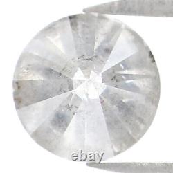 Natural Loose Round Milky Grey Color Diamond 1.09 CT 5.80 MM Brilliant Cut L8170