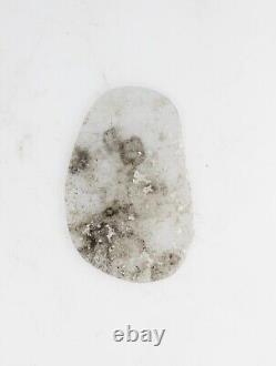 Natural Loose Salt and Pepper Grey Color 0.95 CT 15.7 x 10.3 mm Slice Diamond