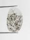 Natural Loose Salt And Pepper Grey Color 1.05 Ct 16.5 X 10.6 Mm Slice Diamond