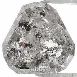 Natural Loose Triangle Black Grey Color Diamond 0.66 CT 5.25 MM Rose Cut L1334