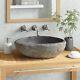 Natural River Stone Sink Basin Bowl For Bathroom Or Washroom Oval 29-38cm
