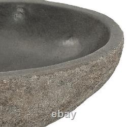 Natural River Stone Sink Basin Bowl for Bathroom or Washroom Oval 29-38cm