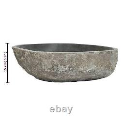 Natural River Stone Sink Basin Bowl for Bathroom or Washroom Oval 45-53cm