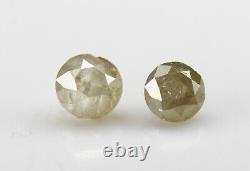 Natural Round Brilliant cut Diamond 0.41 CT Fancy Grey color Loose diamond