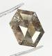 Natural Salt And Pepper Hexagon Loose Diamond 0.91 Ct Grey Diamond For Ring