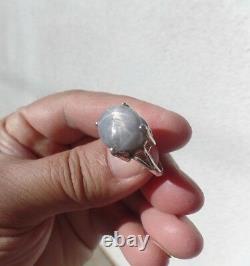 Natural Star Sapphire 18Ct. Mogok gray/blue Gemstone
