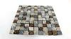 Natural Stone Glass Mosaic Tiles Grey Mix