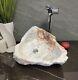 Natural Stone Grey White Sink, Onyx Stone Sinks, Rustic Epoxy Sealed Vessel Sink
