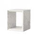 Natural Stone White/grey Marble Order Table (h)23.5 (l)20 (w)20