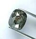 Natural Rustic Diamond 2.63tcw Yellowish Gray Sparkling Oval Rose Cut For Gift