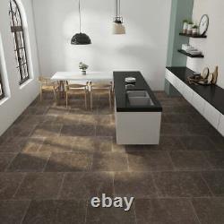 Nickel Blue and Grey Tumbled Natural Limestone Floor and Exterior Paving 2.04m2