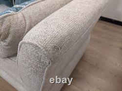 Oak Furnitureland Carrington Natural & Stone Grey 3 Seater Sofa RRP £899.99