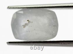 Off- White 3.54 Ct Natural Gray Sapphire Mined Ceylon Loose Gemstone No Heat