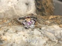Official Welsh Clogau Silver & Rose Gold Orchid Ring SIZE N £80 OFF! RARE
