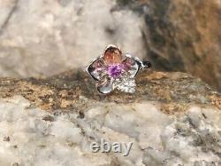 Official Welsh Clogau Silver & Rose Gold Orchid Ring SIZE O £60 OFF! RARE