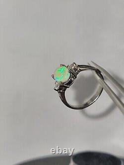 Opal Ring Sterling Silver