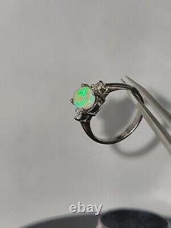 Opal Ring Sterling Silver