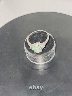 Opal Ring Sterling Silver