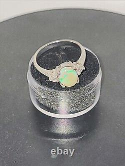 Opal Ring Sterling Silver