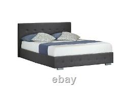 Ottoman Storage Bed Frame & Mattress Small Double King 4ft 5ft Grey Cream