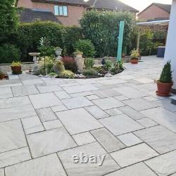 Paving Stones Silver Grey Sandstone Slabs Mixed Size Packs A Quality