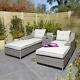 Prestbury Twin Sun Lounger Natural Stone Outdoor Garden Luxury Furniture Set