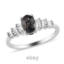 Promise Ring 925 Silver Platinum Over Spinel Real Diamond Gifts Ct 1.1 Jewelry