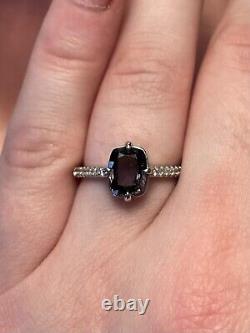 Purple Gray Spinel Ring