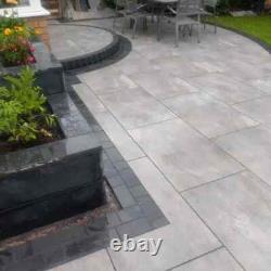 Quartz Grey porcelain paving patio slabs 600x900x20mm