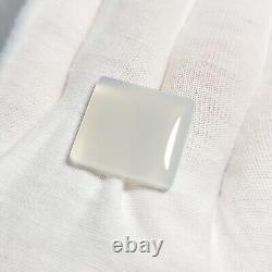 RARE GEL Mohave Light Crystal Gray BLUE CHALCEDONY Rectangle Cabochon 20.96 ct