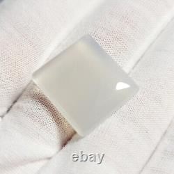 RARE GEL Mohave Light Crystal Gray BLUE CHALCEDONY Rectangle Cabochon 20.96 ct