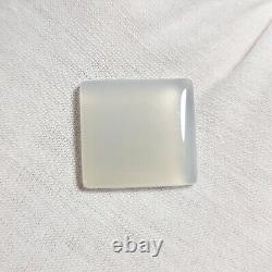 RARE GEL Mohave Light Crystal Gray BLUE CHALCEDONY Rectangle Cabochon 20.96 ct