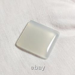 RARE GEL Mohave Light Crystal Gray BLUE CHALCEDONY Rectangle Cabochon 20.96 ct