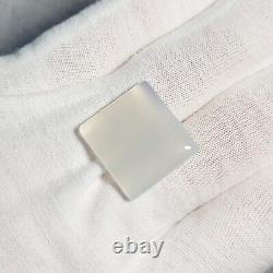 RARE GEL Mohave Light Crystal Gray BLUE CHALCEDONY Rectangle Cabochon 20.96 ct