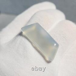 RARE Mohave Pale Gray BLUE CHALCEDONY (Gel Grade) Trapezoid Cabochon 27.22 (ct)