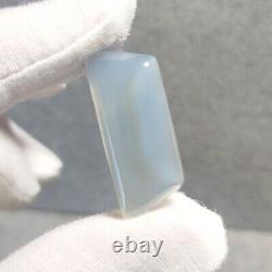 RARE Mohave Pale Gray BLUE CHALCEDONY (Gel Grade) Trapezoid Cabochon 27.22 (ct)