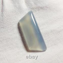 RARE Mohave Pale Gray BLUE CHALCEDONY (Gel Grade) Trapezoid Cabochon 27.22 (ct)