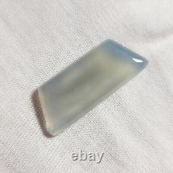 RARE Mohave Pale Gray BLUE CHALCEDONY (Gel Grade) Trapezoid Cabochon 27.22 (ct)