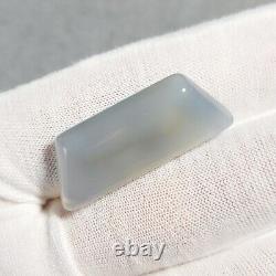 RARE Mohave Pale Gray BLUE CHALCEDONY (Gel Grade) Trapezoid Cabochon 27.22 (ct)