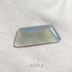 RARE Mohave Pale Gray BLUE CHALCEDONY (Gel Grade) Trapezoid Cabochon 27.22 (ct)