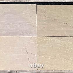 Raj Green Indian Sandstone Paving Patio Slabs 900 x 600 x 22mm FREE UK Delivery