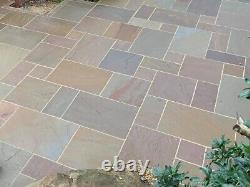 Raj Green Sandstone Paving full packs. Cover 18 square meters, free delivery