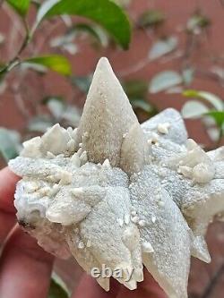 Rare 207g Natural Grey Dog Tooth Calcite Cluster Mineral Specimen Crystal