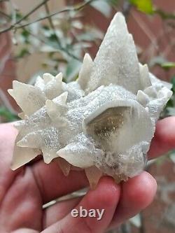 Rare 207g Natural Grey Dog Tooth Calcite Cluster Mineral Specimen Crystal