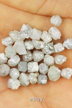 Rough Diamond 20.50 carat Lot Rare Natural Snow White Grey rough Loose diamond